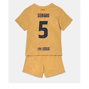 Barcelona Sergio Busquets #5 Bortedraktsett Barn 2022-23 Kortermet (+ Korte bukser)